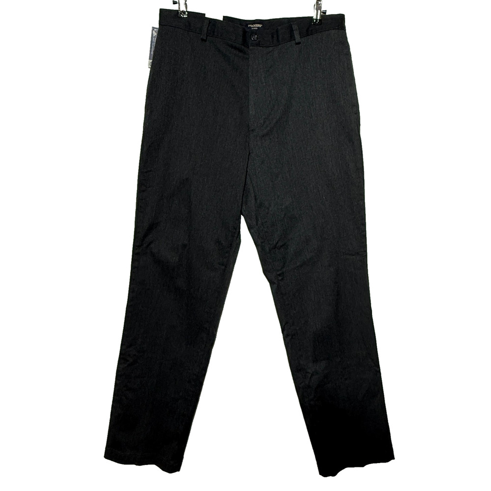 Dockers Pants Mens Tag 36X34‎ Actual 34X34 Gray Khaki Classic Fit Twill Stretch